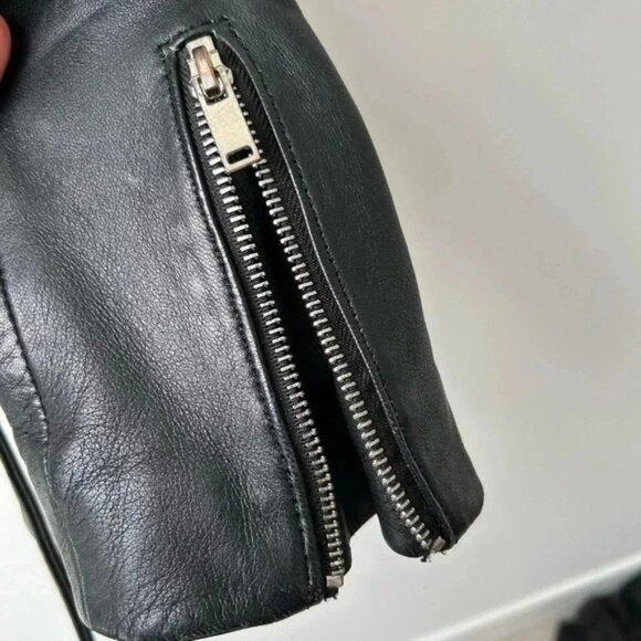 Zara leather moto jacket - Picture 13 of 16